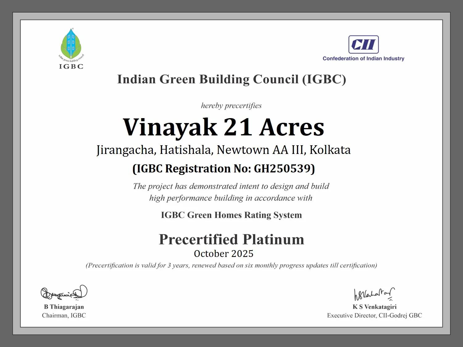 Vinayak 21 Acres eco-friendly housing excellence